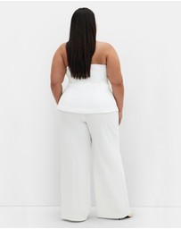 City Chic - Plus size Cora Corset - ivory