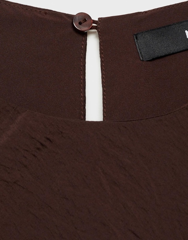 M.N.G - Terra Midi-Dress With Puffed Hem