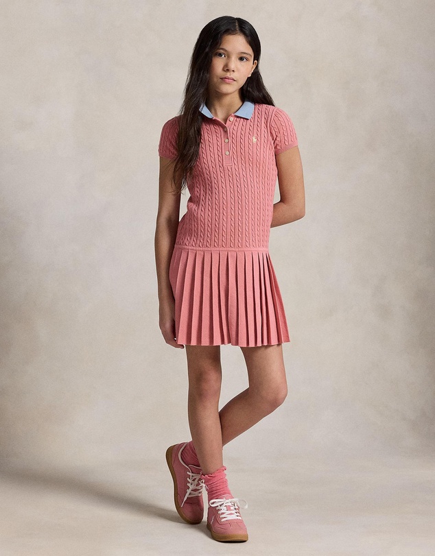 Polo Ralph Lauren - Mini-Cable Cotton Sweater Dress - Teens