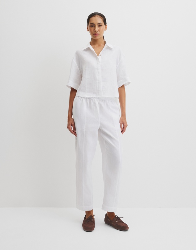Country Road - Organically Grown Linen Boxy Fit Shirt