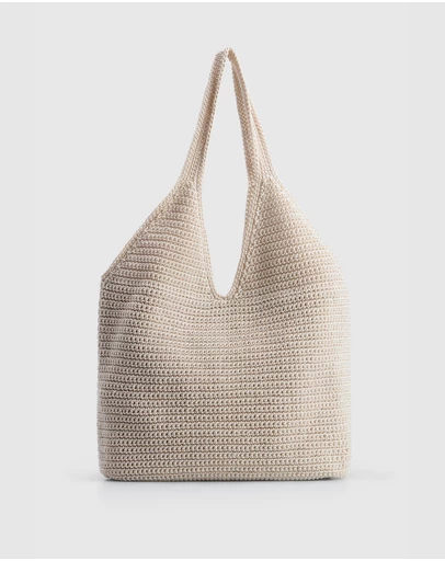 Laura Jones - Rayon Crochet Tote Bag