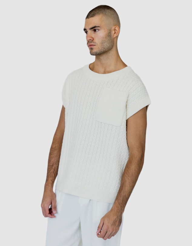 Justin Cassin - Mateo Pocket Knitted Vest