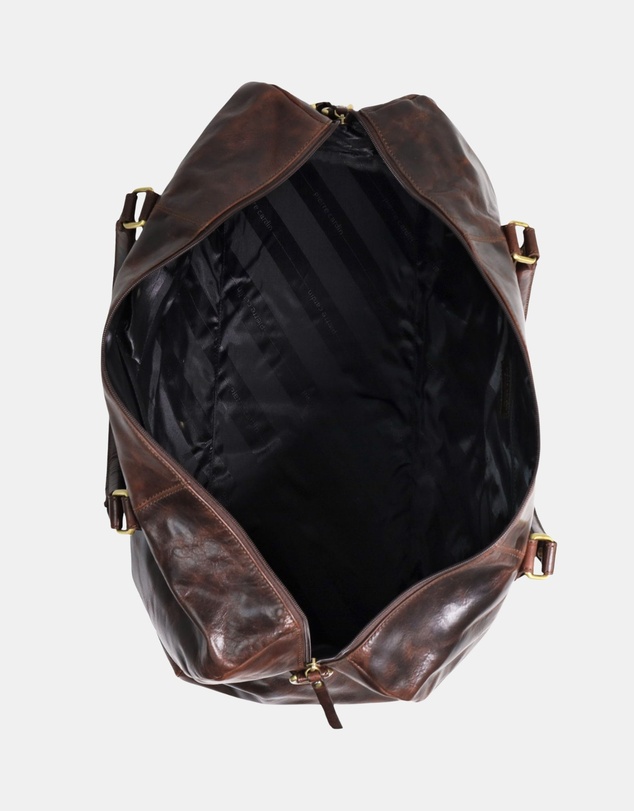Pierre Cardin - Pierre Cardin Smooth Leather Overnight Bag