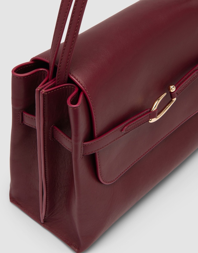 By Far - Cora Sour Cherry Lamb Nappa Leather Bag