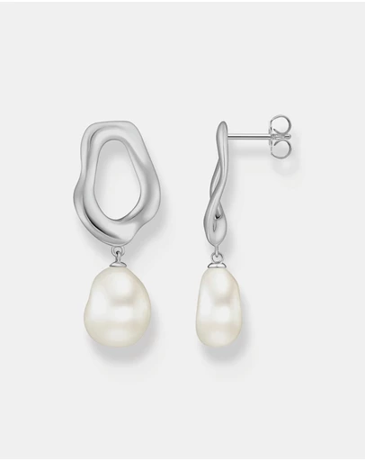 THOMAS SABO - THOMAS SABO Stud Earrings with Freshwater Pearls in Silver
