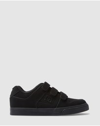 DC Shoes - Boys 8 to 16 Pure V Skate Shoes