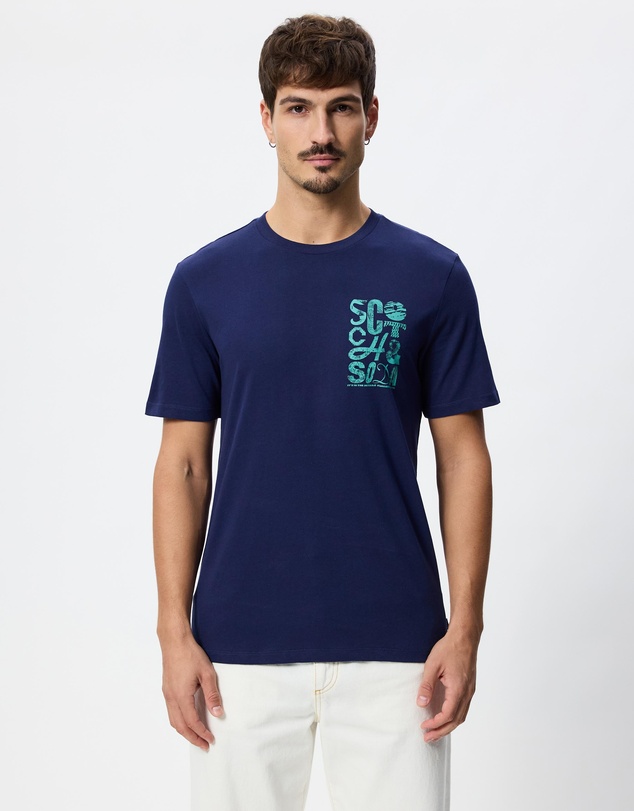 Scotch & Soda - Regular Fit Left Chest Logo T-Shirt