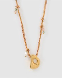 Arms Of Eve - Bubble Letter Necklace - Blush