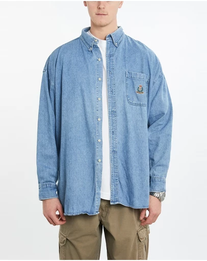 Vintage by The Real Deal - Pre Loved - 90s Chaps Ralph Lauren Denim Button Up Shirt