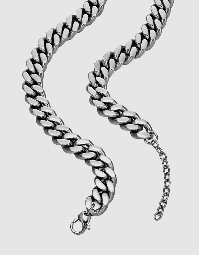Diesel - Oval D LogoTwo-Tone Necklace