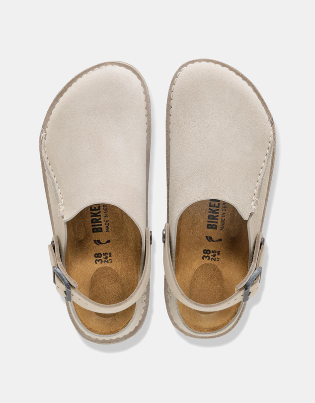 Birkenstock - Lutry Oyster Suede Leather Regular - Unisex