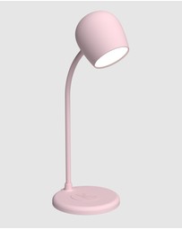 Kreafunk - Kreafunk Ellie Lamp W/ Qi Charger And Bluetooth Speaker - Dusty Rose