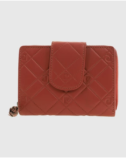 Pierre Cardin - Quilted Leather Zip-Around Bi-Fold Wallet with RFID