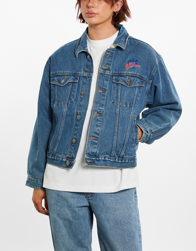 Vintage by The Real Deal - Pre Loved - Vintage Planet Hollywood Denim Jacket