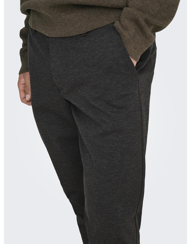 Only & Sons - ONSMARK Trousers - Dark Grey Melange