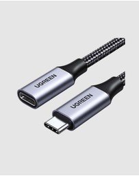 Ugreen - UGREEN USB-C 3.1 Extension Cable 1m Dark Gray Durable Nylon Braided for Data Transfer Charging