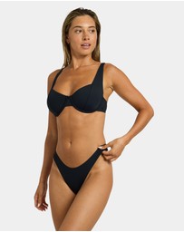 Roxy - Womens Beach Classics High Leg Cheeky Bikini Bottom