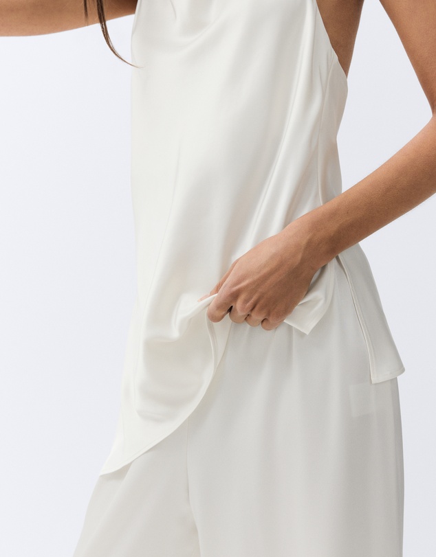 UNISON - Satin Wide Leg Pant