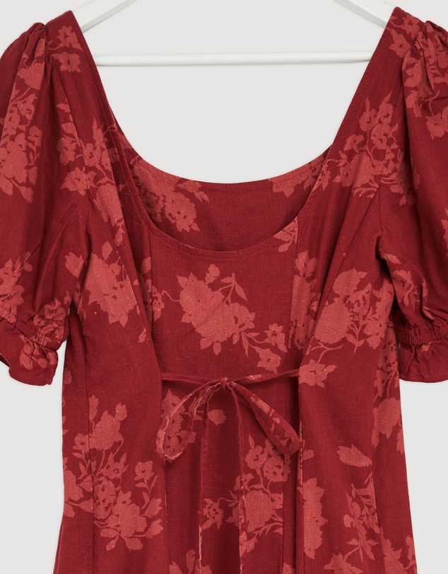 Revibe - Repaired Auguste The Label Carmen Midi Dress - AU 14