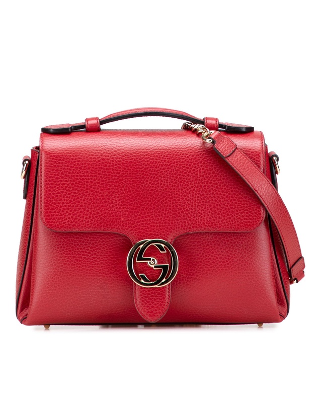 Gucci - Pre-Loved Small Dollar Calf Interlocking G Satchel