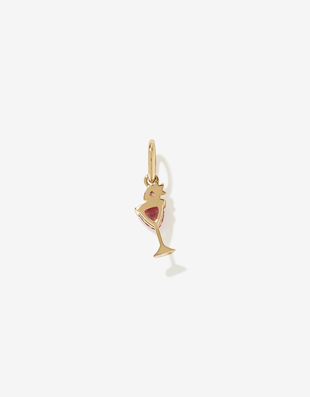 Michael Hill - Pink Tourmaline Strawberry Daiquiri Cocktail Pendant in 18kt Gold Vermeil