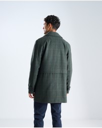 3 Wise Men - 3 Wise Men Crawford Wool Coat - Green