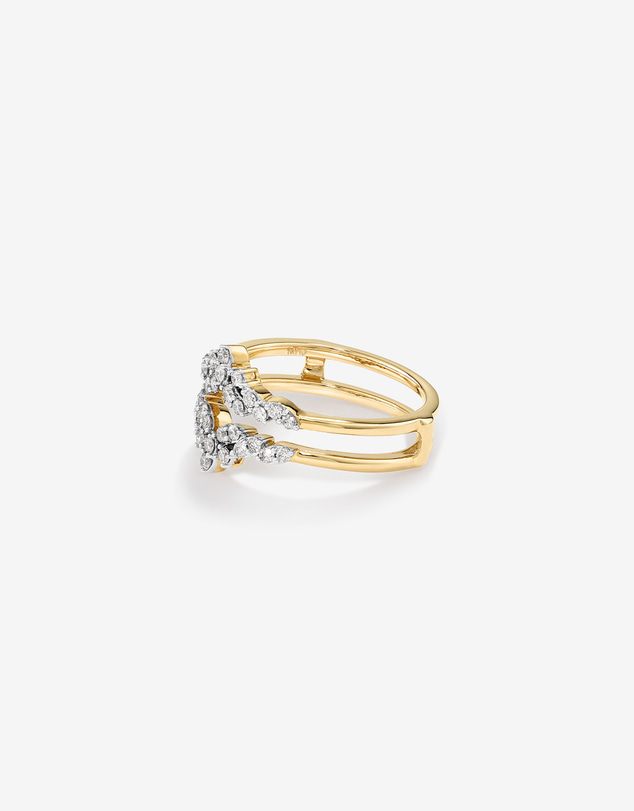 Michael Hill - Enhancer Ring with 0.33 Carat TW of Diamonds in 14kt Yellow Gold