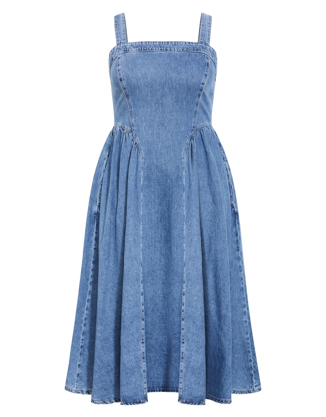 City Chic - Gia Denim Midi Dress
