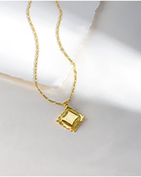 Wanderlust + Co - Ravioli Gold Necklace