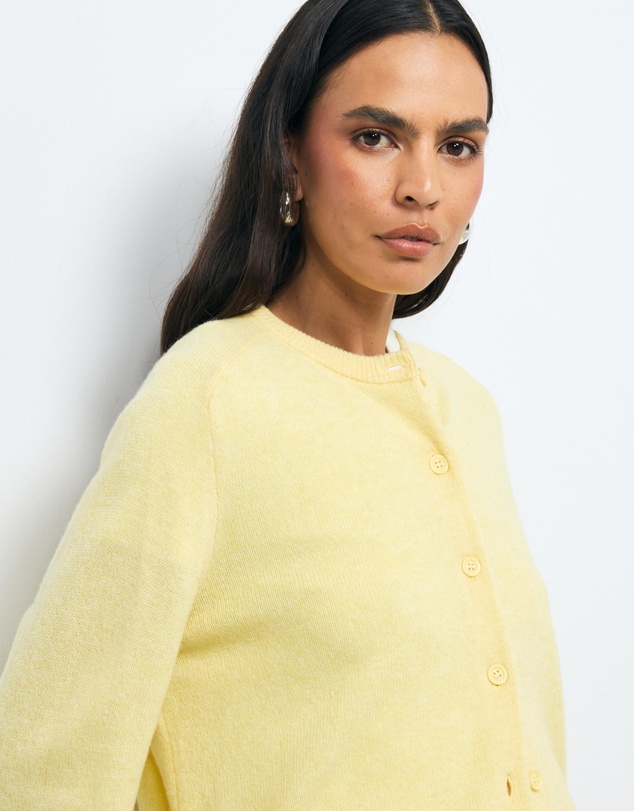 AERE - Isla Merino Wool Relaxed Cardigan
