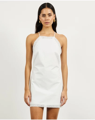 Lover - Lucy Lace Trim Mini Dress