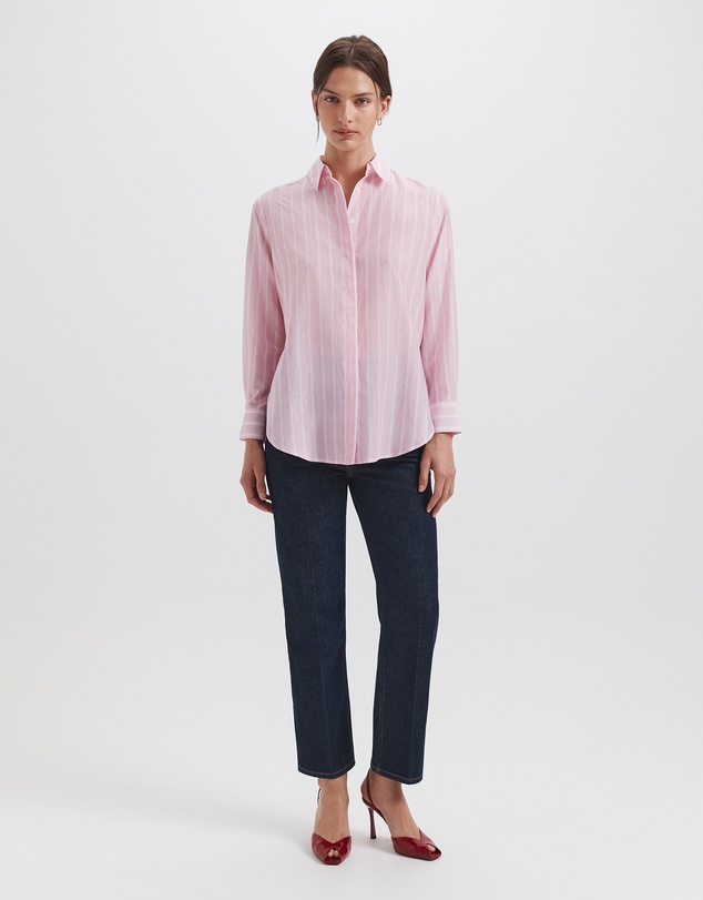 SABA - Cora Silk Cotton Boyfriend Shirt