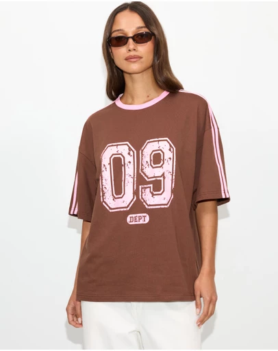Dazie - Athletic Dept Oversized Graphic Tee