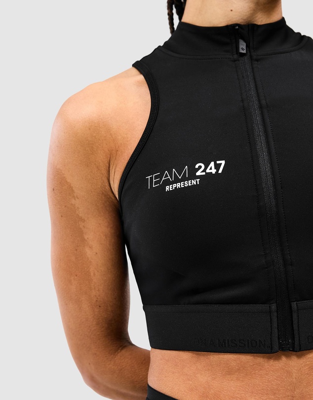 Represent 247 - 247 Zip Front Performance Crop