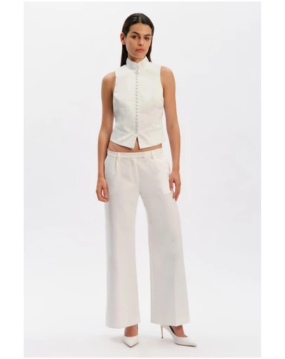 Bardot - Esma Button Front Cotton Top