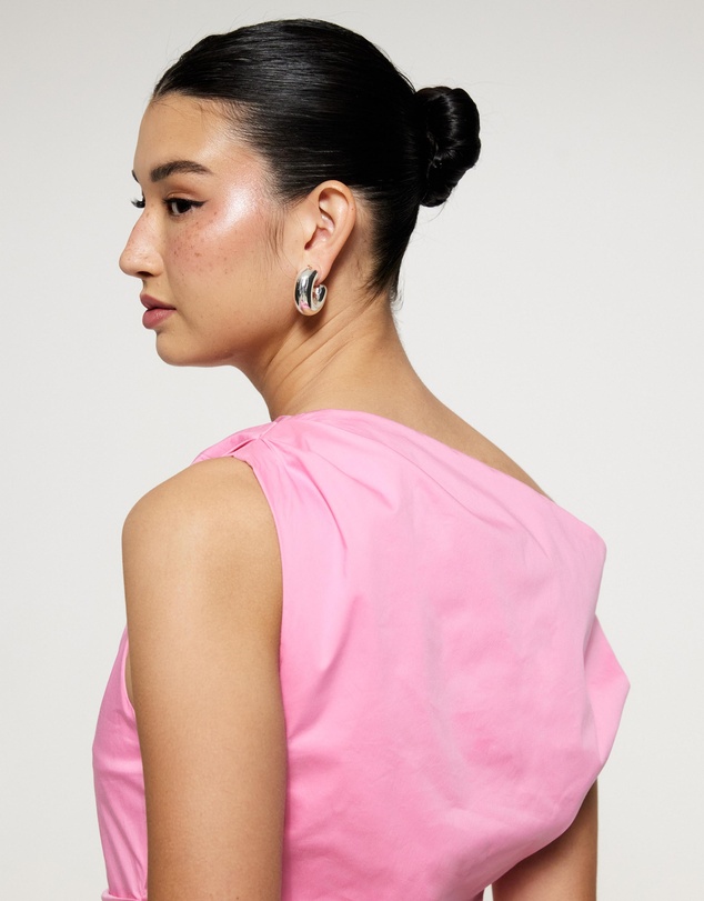 Lover - Eliza Ruched Asymmetric Mini Dress