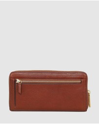 Fossil - Logan Brown Zip Clutch