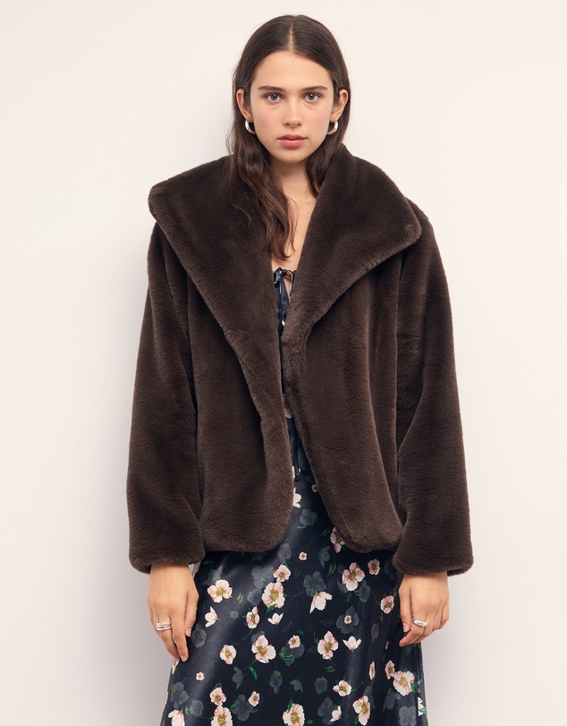 MINKPINK - Sigrid Faux Fur Coat