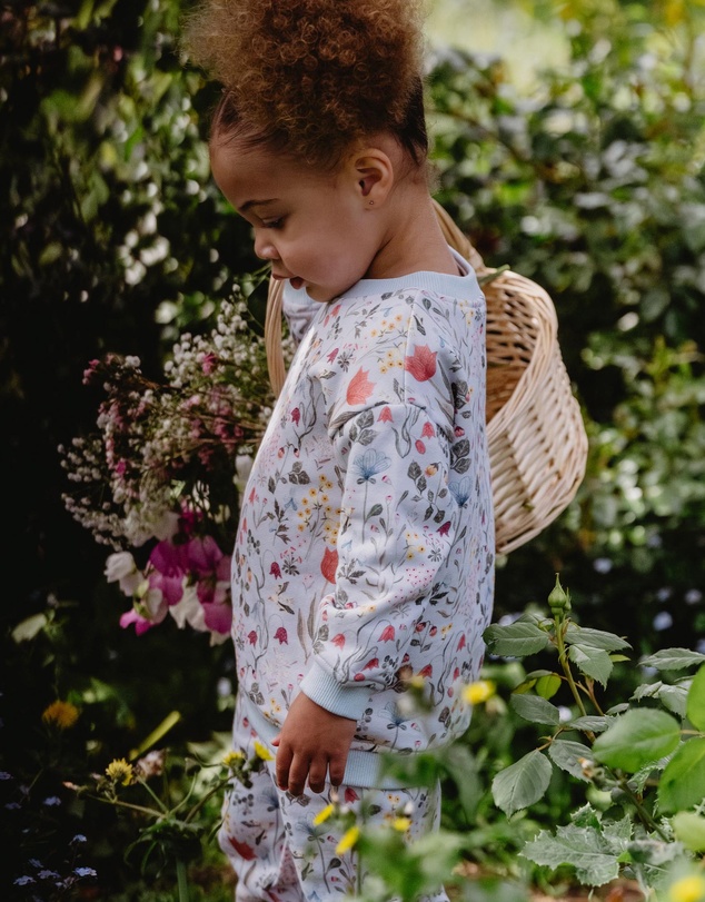 Fox & Finch - Botanica Print Sweatshirt - Babies