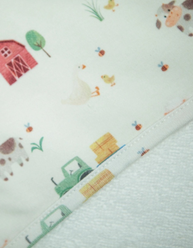 Little Stuff - Farm Friends Hooded Towel