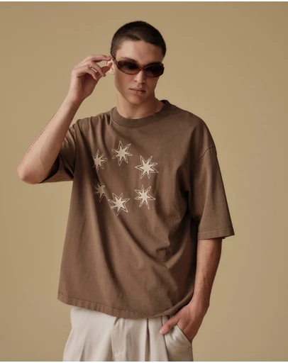 Zanerobe - Star Sign Flow Tee GD Choc