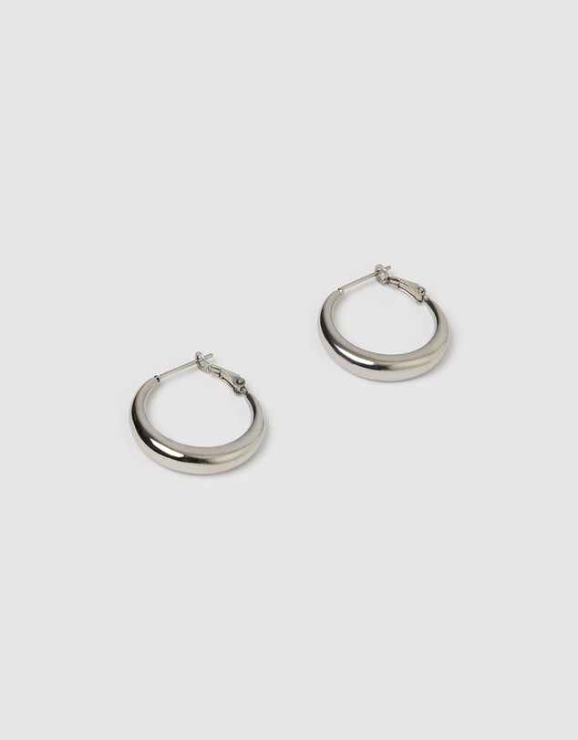 Arms Of Eve - Riley Silver Hoop Earrings - Small