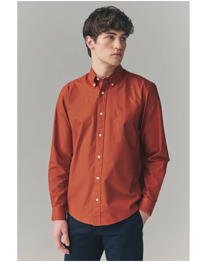 NEXT - Long Sleeve Oxford 100% Cotton Shirt Regular Fit