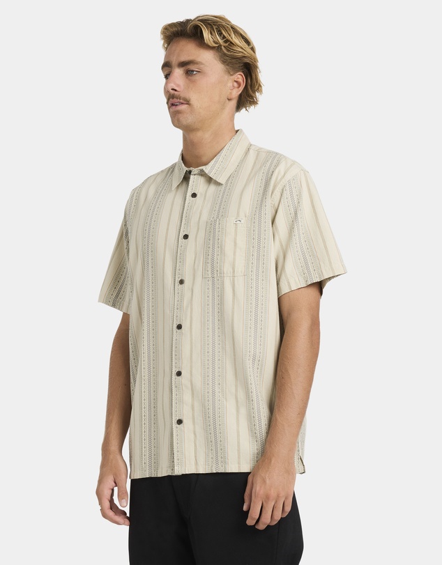 Billabong - Mens Sundays Jacquard Short Sleeve Shirt