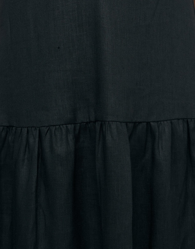 AERE - Bree V Neck Linen Maxi Dress