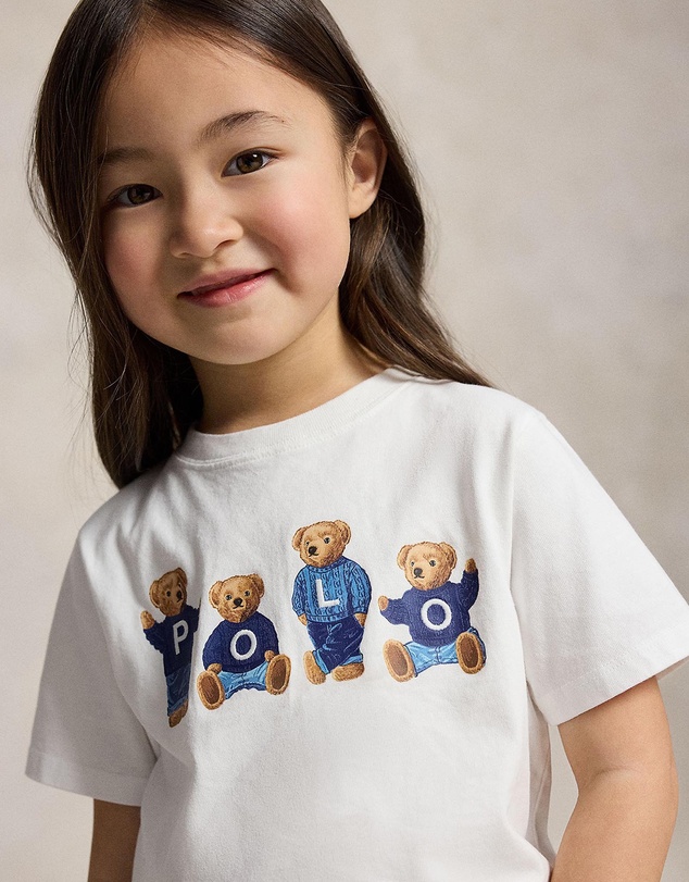Polo Ralph Lauren - Polo Bear Logo Cotton Jersey T-Shirt - Babies-Kids