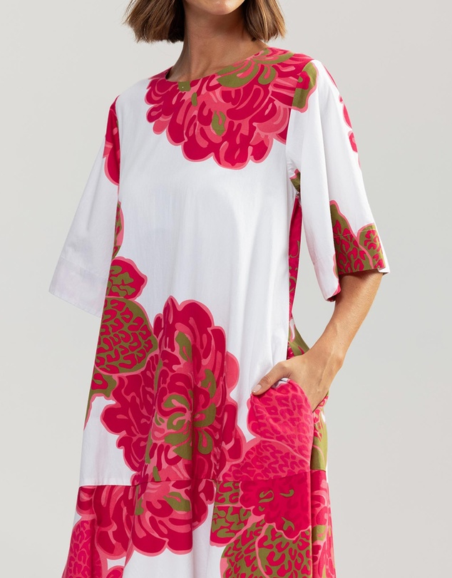 Binny - Hibiscus Midi Dress