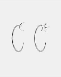 Karen Walker - Moon & Star Hoops