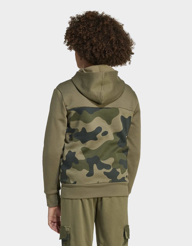 adidas Sportswear - Seasonal Essentials Camo Fleece Hoodie Kids