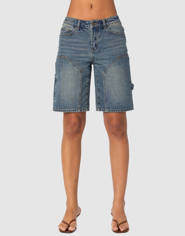 EDIKTED - Carpenter Denim Bermuda Shorts